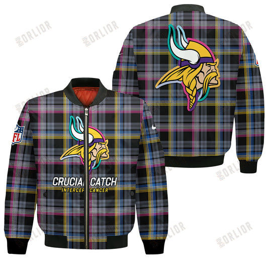 Minnesota Vikings National Football League 2024 Crucial Catch Bomber Jacket