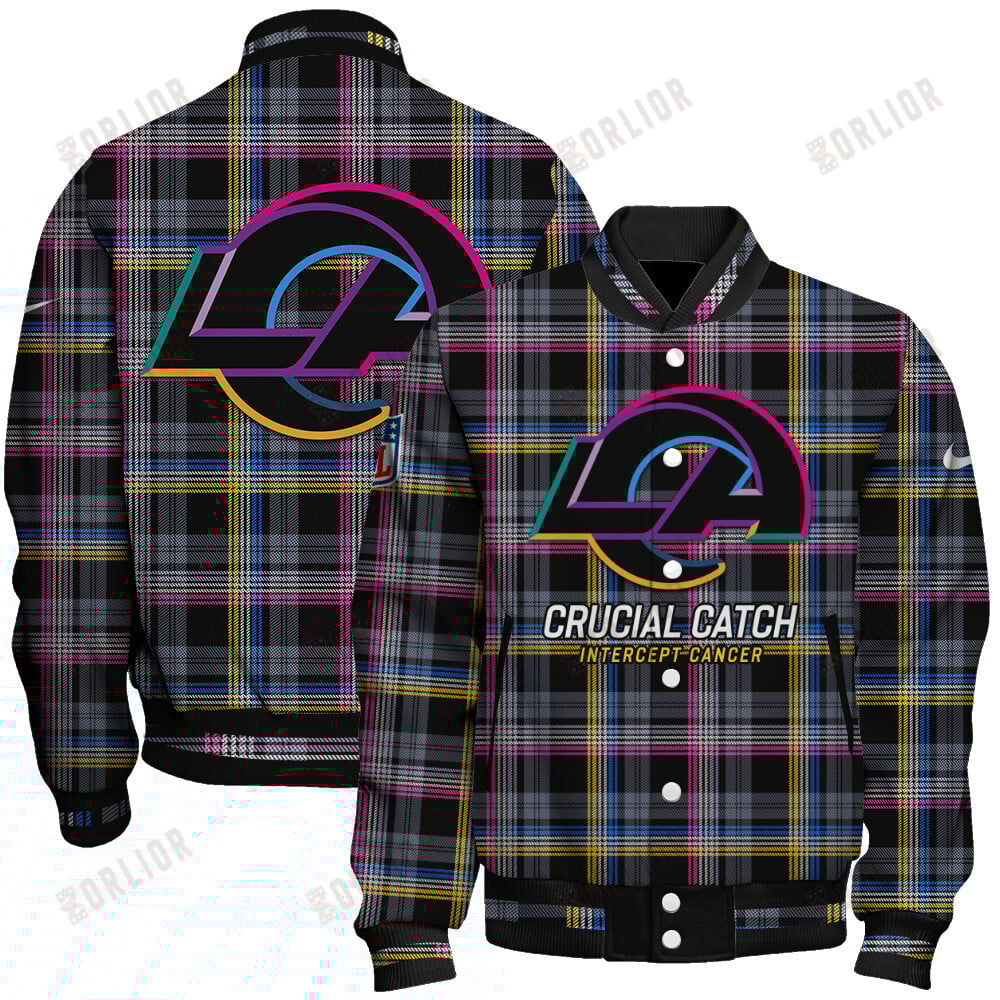 Los Angeles Rams National Football League 2024 Crucial Catch Unisex Varsity Jacket