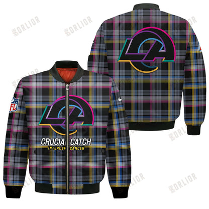 Los Angeles Rams National Football League 2024 Crucial Catch Bomber Jacket