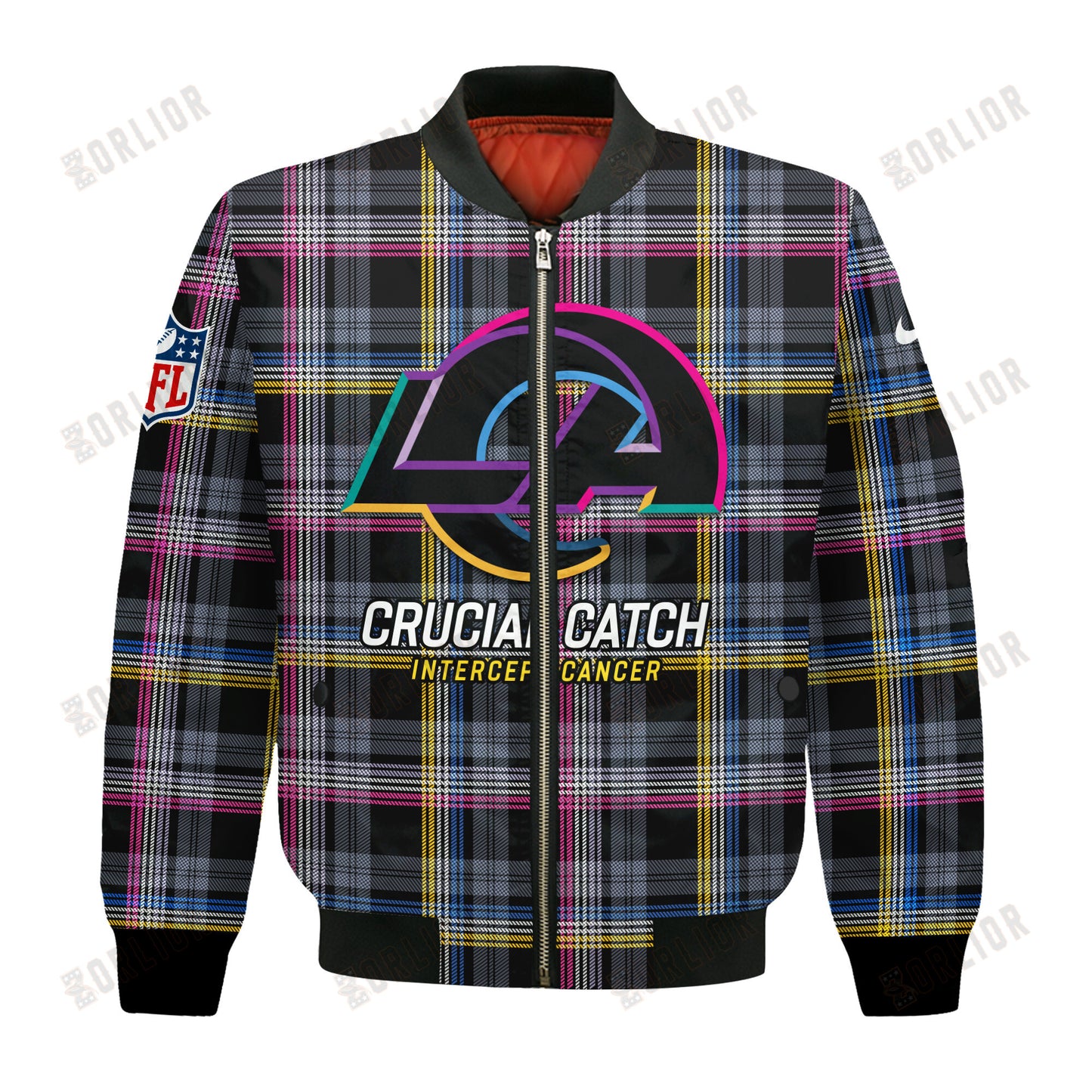 Los Angeles Rams National Football League 2024 Crucial Catch Bomber Jacket