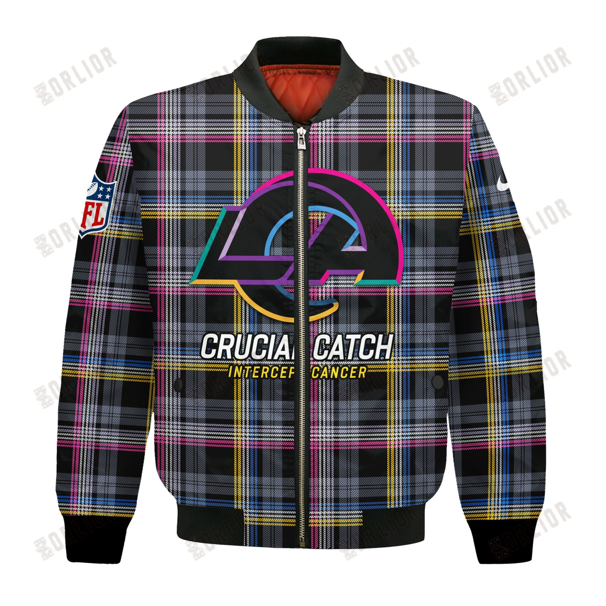 Los Angeles Rams National Football League 2024 Crucial Catch Bomber Jacket
