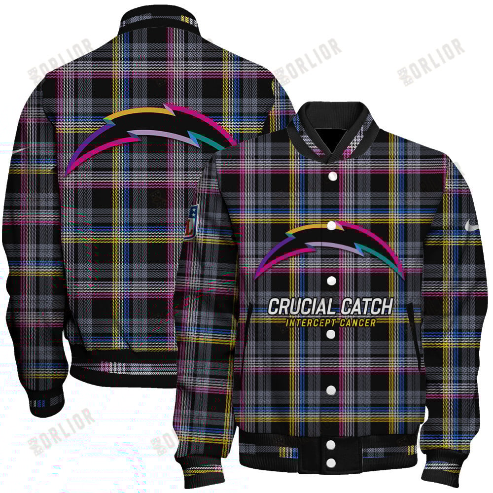 Los Angeles Chargers National Football League 2024 Crucial Catch Unisex Varsity Jacket