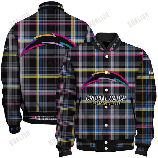 Los Angeles Chargers National Football League 2024 Crucial Catch Unisex Varsity Jacket
