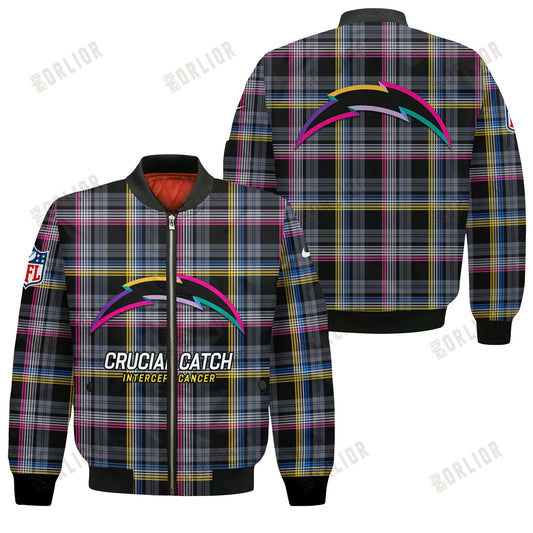 Los Angeles Chargers National Football League 2024 Crucial Catch Bomber Jacket