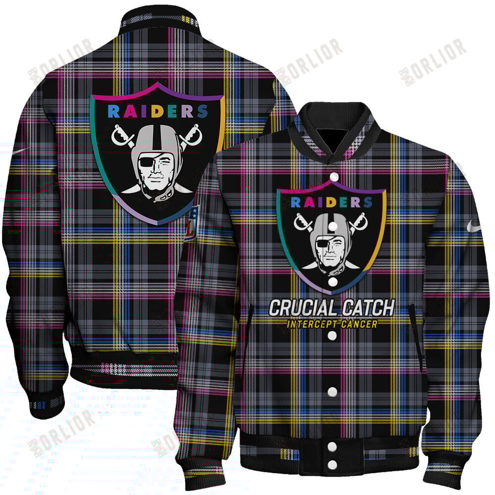 Las Vegas Raiders National Football League 2024 Crucial Catch Unisex Varsity Jacket