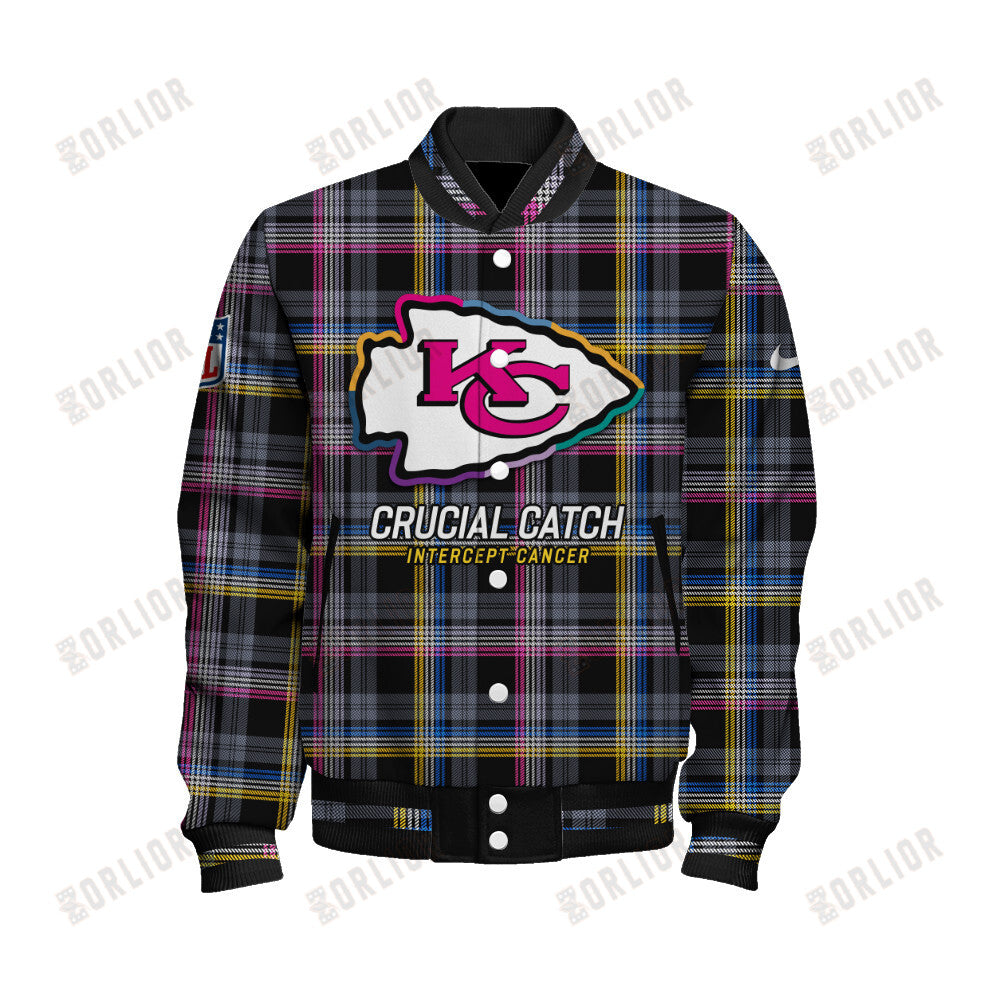 Kansas City Chiefs Chargers National Football League 2024 Crucial Catch Bomber Jacket