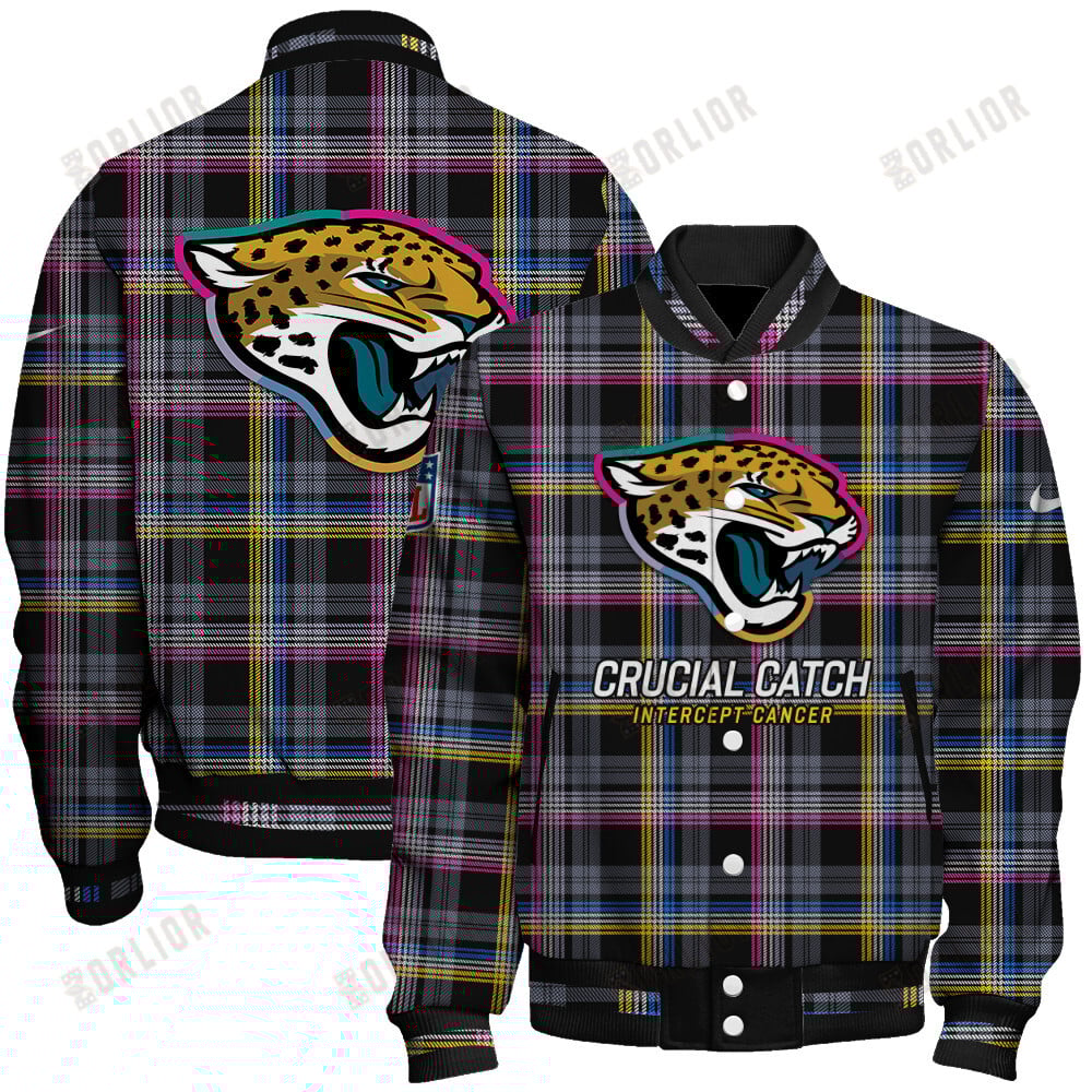 Jacksonville Jaguars National Football League 2024 Crucial Catch Unisex Varsity Jacket