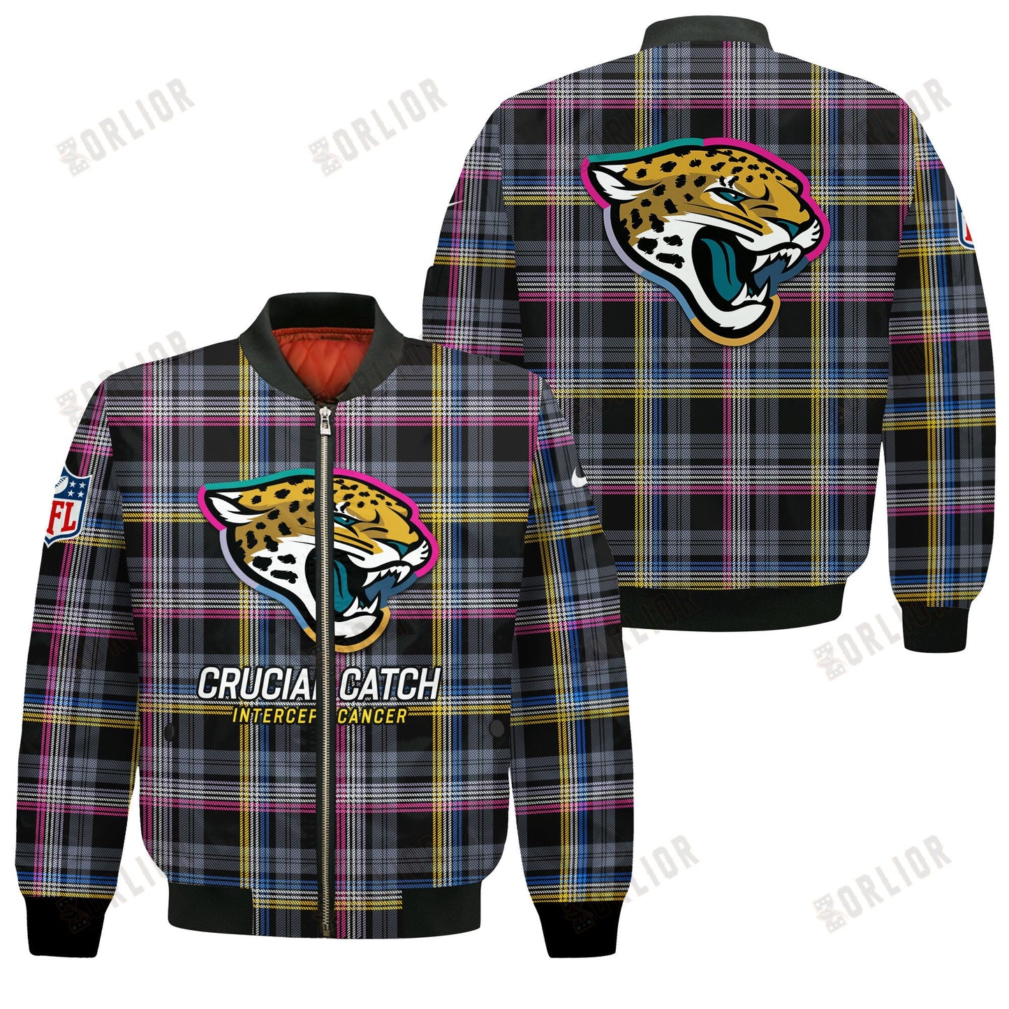 Jacksonville Jaguars National Football League 2024 Crucial Catch Bomber Jacket