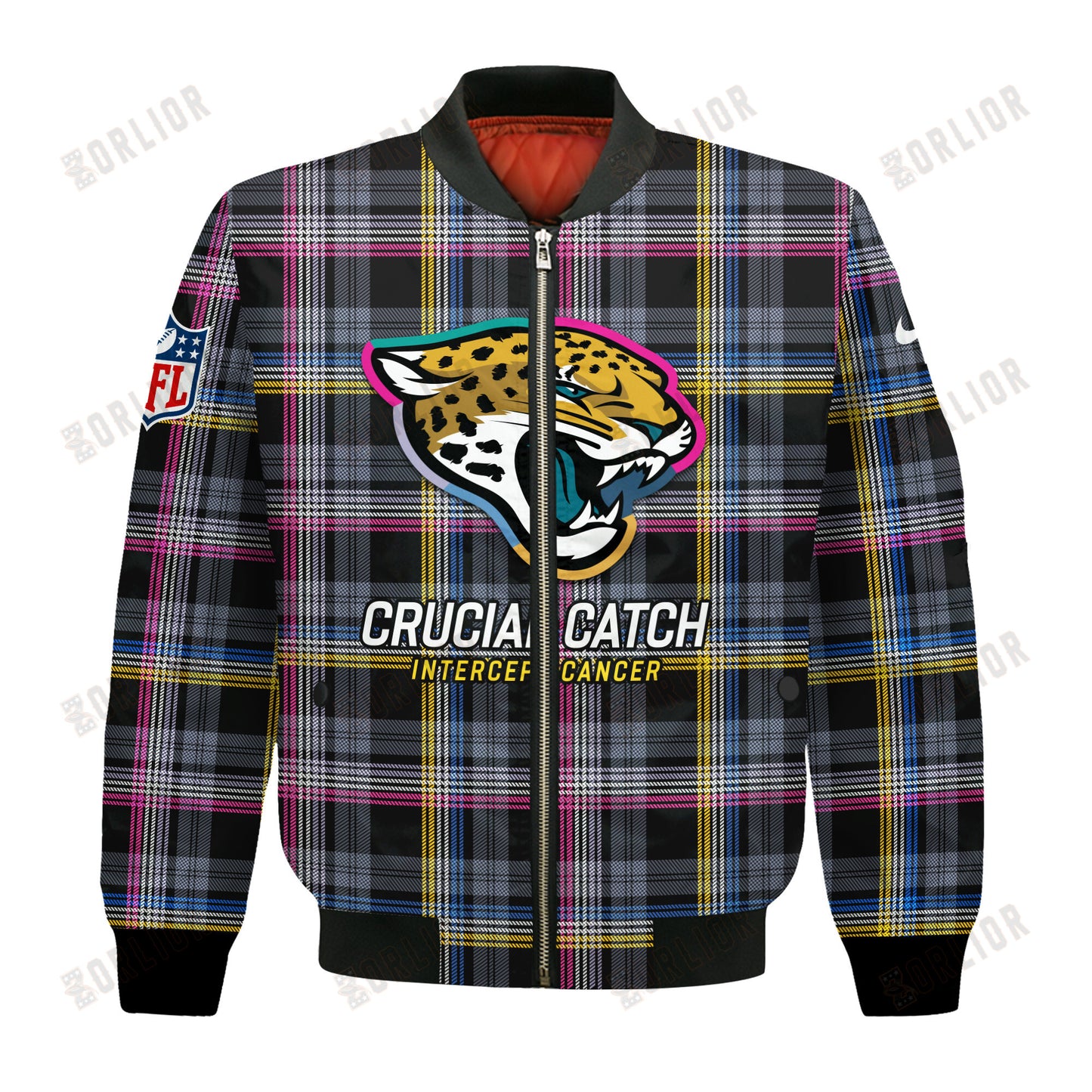Jacksonville Jaguars National Football League 2024 Crucial Catch Bomber Jacket