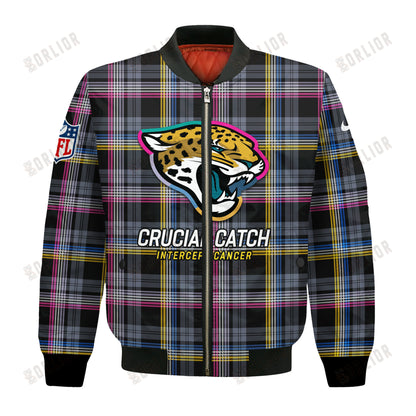 Jacksonville Jaguars National Football League 2024 Crucial Catch Bomber Jacket