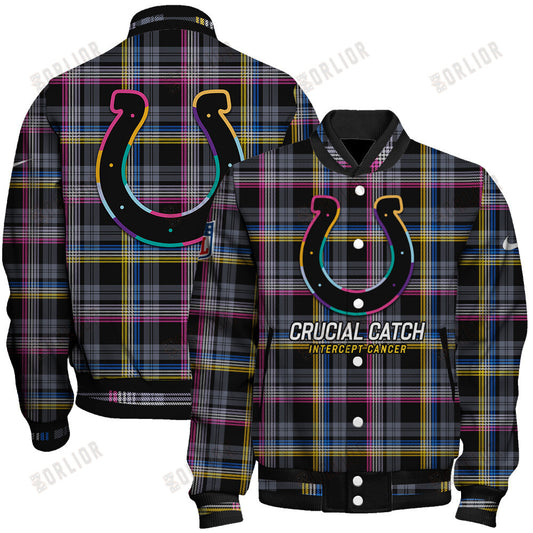 Indianapolis Colts National Football League 2024 Crucial Catch Unisex Varsity Jacket