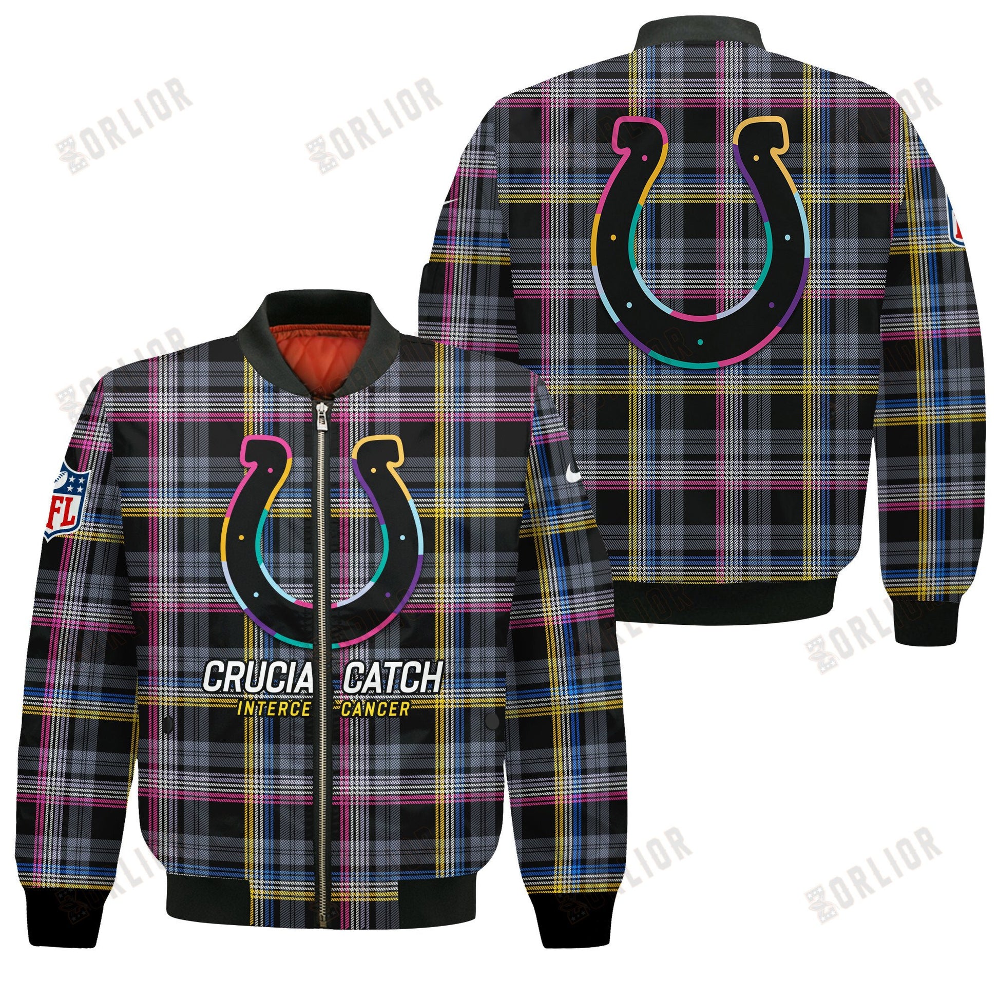 Indianapolis Colts National Football League 2024 Crucial Catch Bomber Jacket