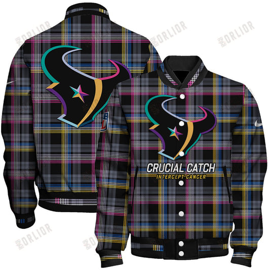 Houston Texans National Football League 2024 Crucial Catch Unisex Varsity Jacket
