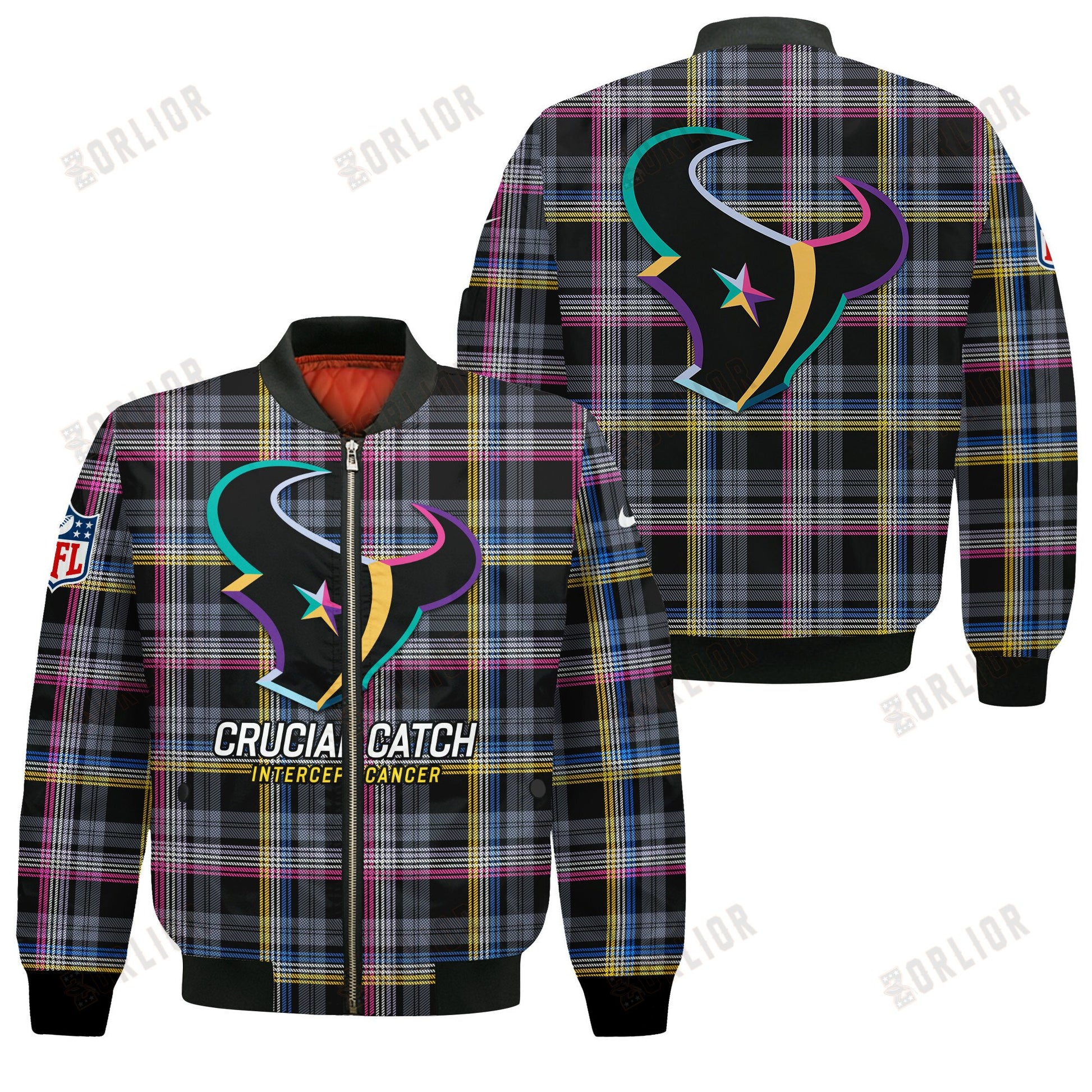 Houston Texans National Football League 2024 Crucial Catch Bomber Jacket