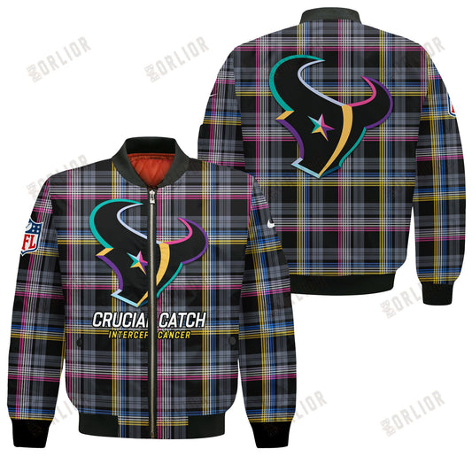 Houston Texans National Football League 2024 Crucial Catch Bomber Jacket