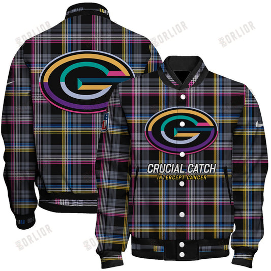 Green Bay Packers National Football League 2024 Crucial Catch Unisex Varsity Jacket
