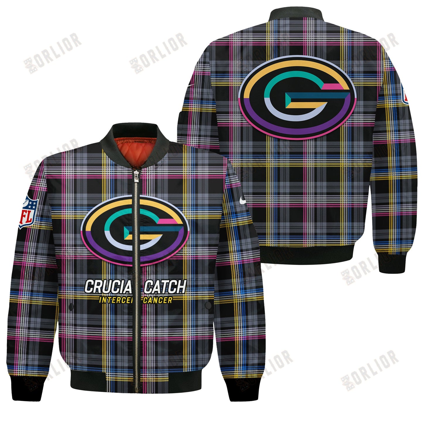 Green Bay Packers National Football League 2024 Crucial Catch Bomber Jacket
