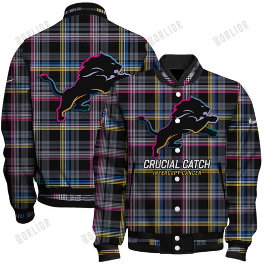Detroit Lions National Football League 2024 Crucial Catch Unisex Varsity Jacket
