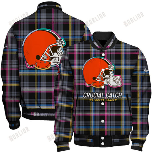 Cleveland Browns National Football League 2024 Crucial Catch Unisex Varsity Jacket