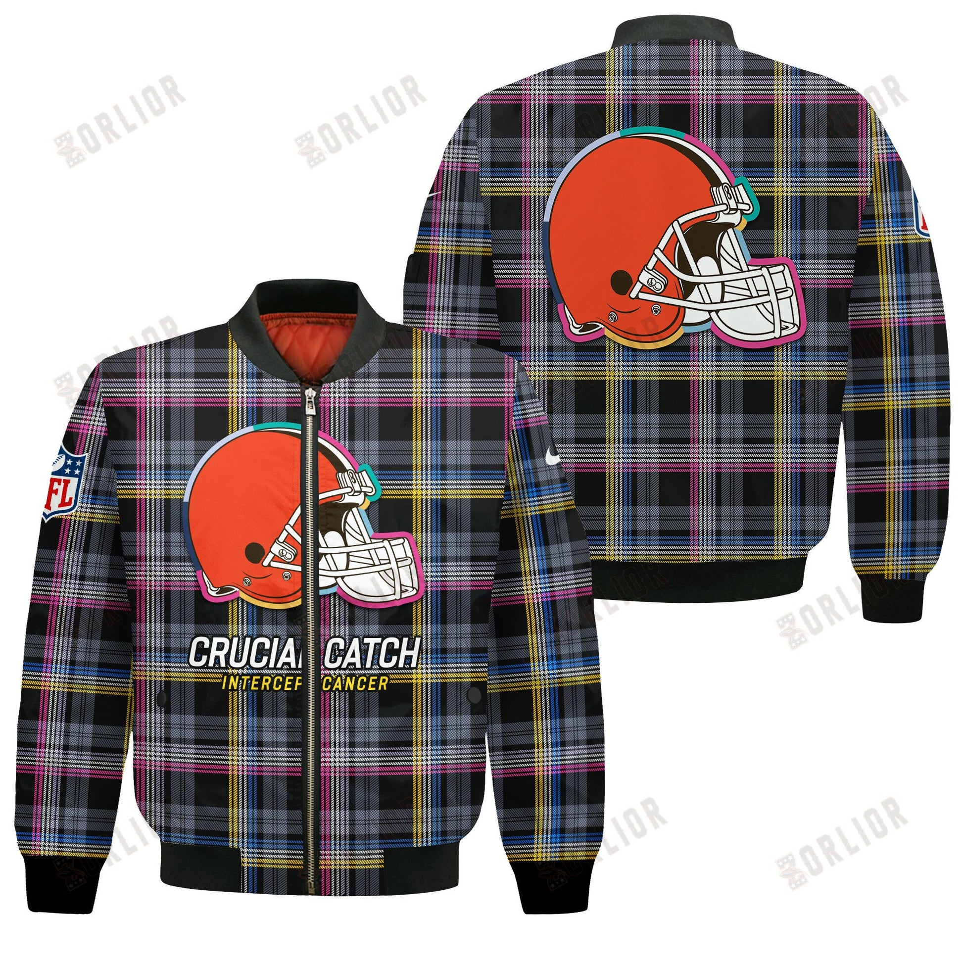 Cleveland Browns National Football League 2024 Crucial Catch Bomber Jacket