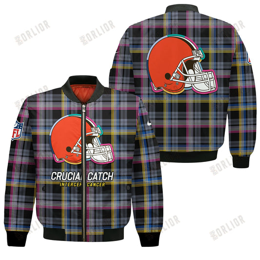 Cleveland Browns National Football League 2024 Crucial Catch Bomber Jacket