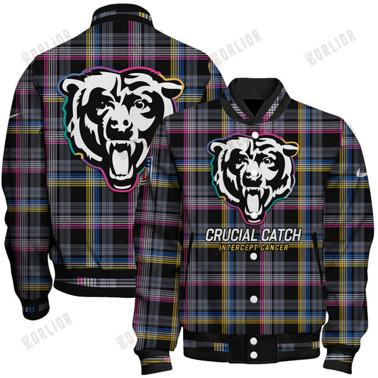 Chicago Bears National Football League 2024 Crucial Catch Unisex Varsity Jacket