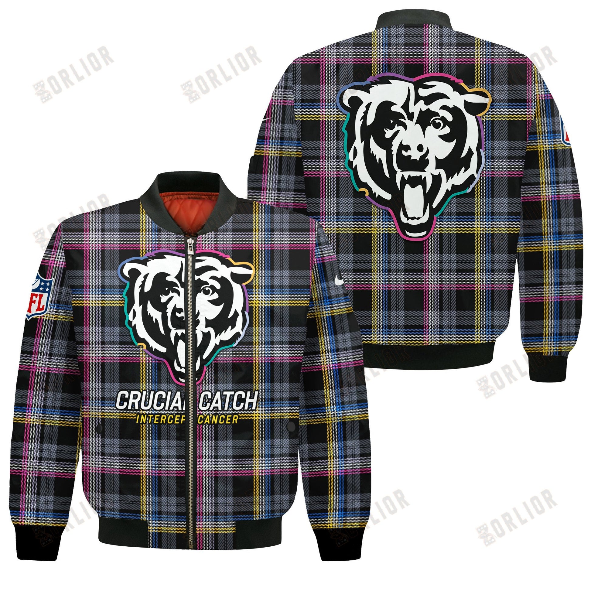 Chicago Bears National Football League 2024 Crucial Catch Bomber Jacket