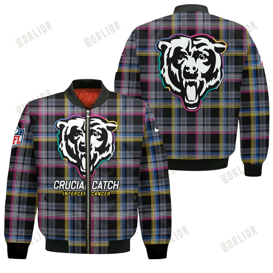 Chicago Bears National Football League 2024 Crucial Catch Bomber Jacket