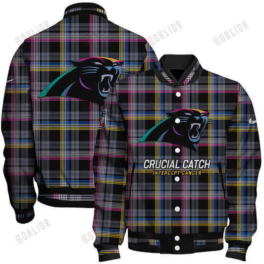 Carolina Panthers National Football League 2024 Crucial Catch Unisex Varsity Jacket