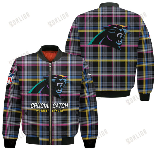 Carolina Panthers National Football League 2024 Crucial Catch Bomber Jacket