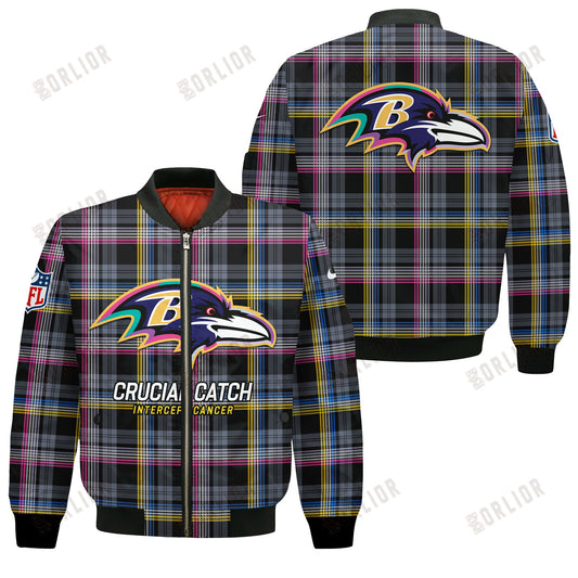Baltimore Ravens National Football League 2024 Crucial Catch Bomber Jacket