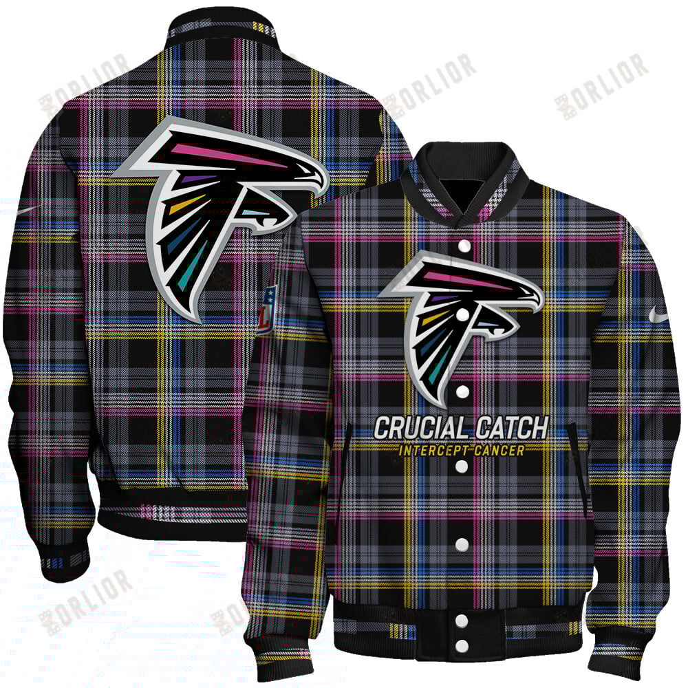 Atlanta Falcons National Football League 2024 Crucial Catch Unisex Varsity Jacket
