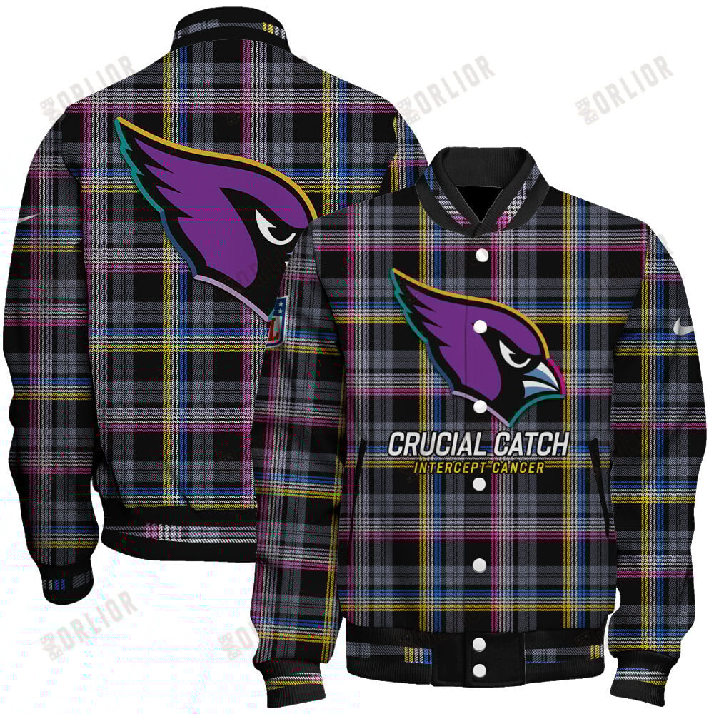 Arizona Cardinals National Football League 2024 Crucial Catch Unisex Varsity Jacket