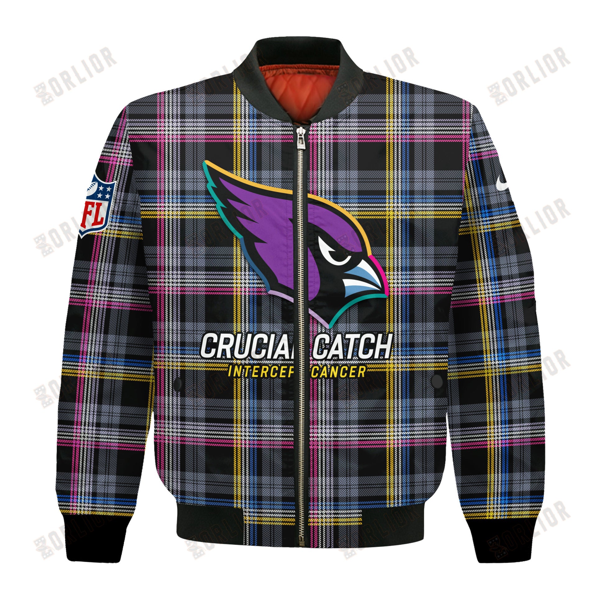 Arizona Cardinals National Football League 2024 Crucial Catch Bomber Jacket