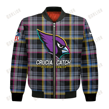 Arizona Cardinals National Football League 2024 Crucial Catch Bomber Jacket