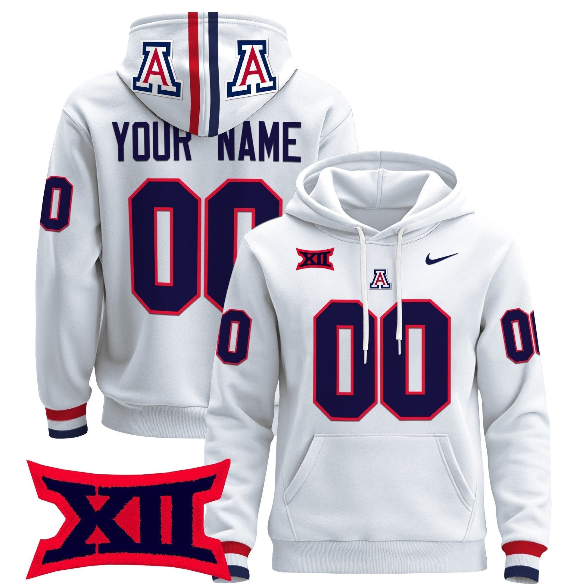 Arizona Wildcats 2024 Custom Pullover Hoodie