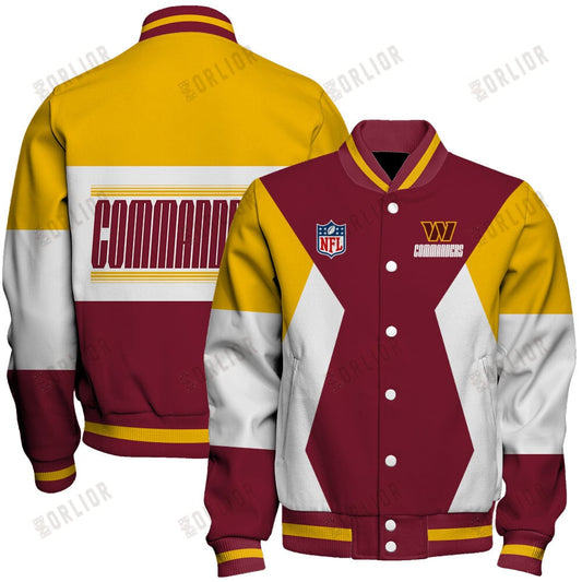 Washington Commanders National Football League 2024 Unique Design Unisex Varsity Jacket