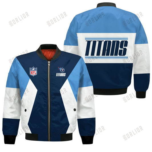 Tennessee Titans National Football League 2024 Unique Design Bomber Jacket