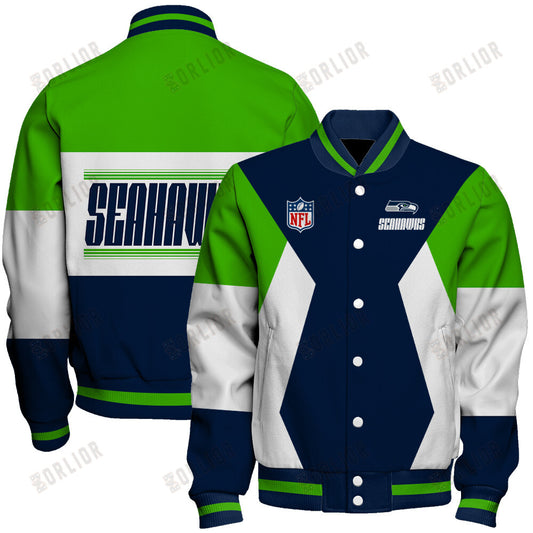 Seattle Seahawks National Football League 2024 Unique Design Unisex Varsity Jacket