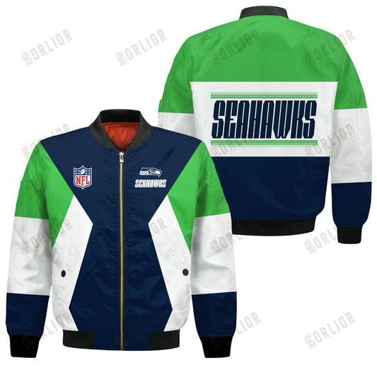 Seattle Seahawks National Football League 2024 Unique Design Bomber Jacket