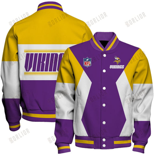 Minnesota Vikings National Football League 2024 Unique Design Unisex Varsity Jacket