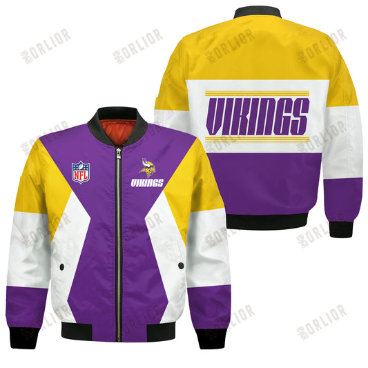 Minnesota Vikings National Football League 2024 Unique Design Bomber Jacket