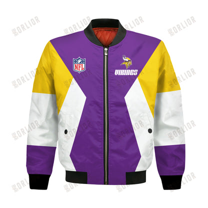 Minnesota Vikings National Football League 2024 Unique Design Bomber Jacket