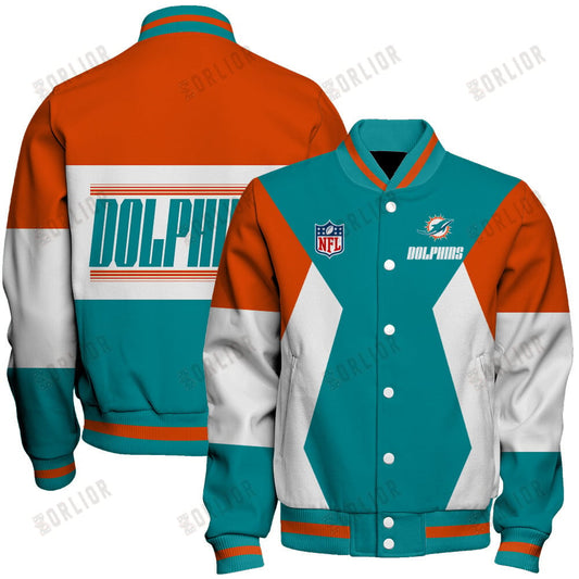 Miami Dolphins National Football League 2024 Unique Design Unisex Varsity Jacket