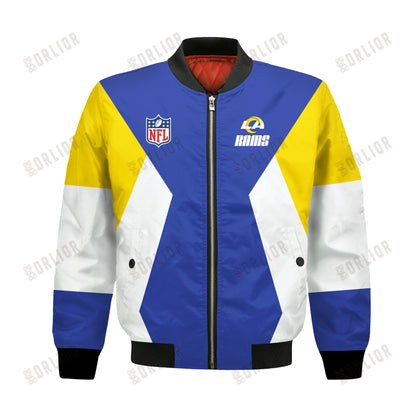 Los Angeles Rams National Football League 2024 Unique Design Bomber Jacket