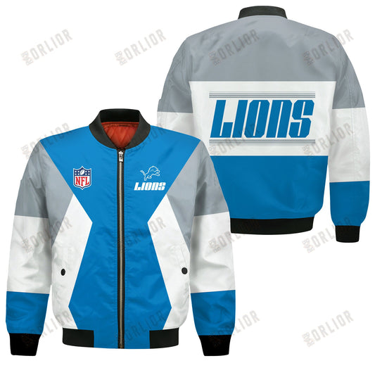 Detroit Lions National Football League 2024 Unique Design Bomber Jacket