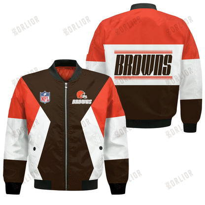 Cleveland Browns National Football League 2024 Unique Design Bomber Jacket
