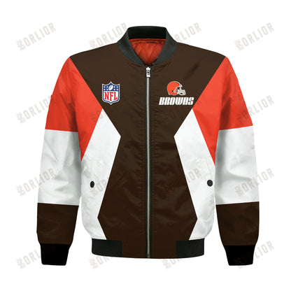 Cleveland Browns National Football League 2024 Unique Design Bomber Jacket