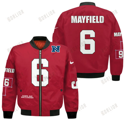 Baker Mayfield #6 Tampa Bay Buccaneers National Football League 2024 Unique Design Bomber Jacket