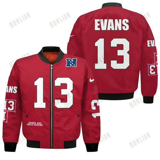 Mike Evans #13 Tampa Bay Buccaneers National Football League 2024 Unique Design Bomber Jacket